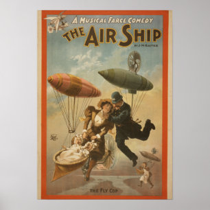 Das AIR SHIP Musical Comedy VAUDEVILLE Poster