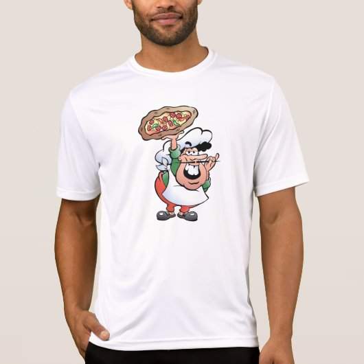 Das aktive T-Shirt der Pizza-Bäcker-Männer (Vorderseite)