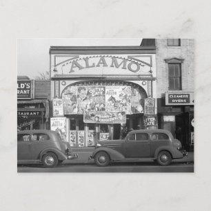 Das Alamo Kino, 1937 Postkarte