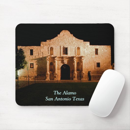 Das Alamo nachts Mousepad (Mit Mouse)