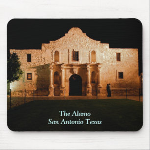 Das Alamo nachts Mousepad