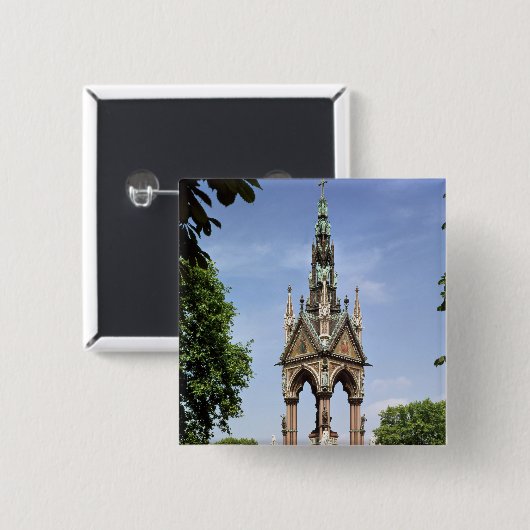 Das Albert-Denkmal vom Albert Hall Button (Vorne & Hinten)