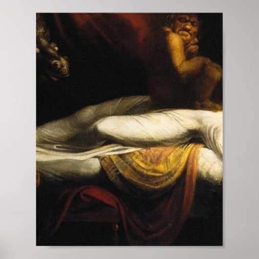 Das Albtraum Malerei Henry Fuseli Thomas Burke Poster (Vorne)