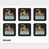 Das Alchemist-Brewmaster-Label Quadratischer Aufkleber (Blatt)