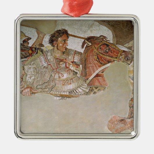 Das Alexander-Mosaik Silbernes Ornament (Vorne)