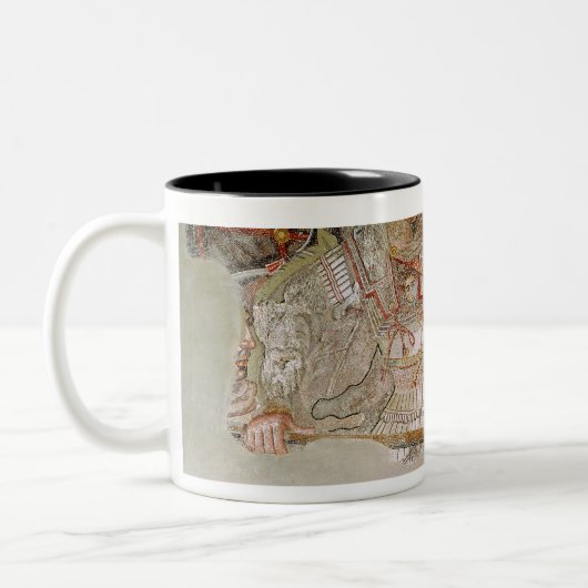 Das Alexander-Mosaik Zweifarbige Tasse (Links)