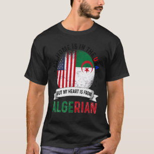 Das algerische amerikanische Patriot Herz kommt au T-Shirt
