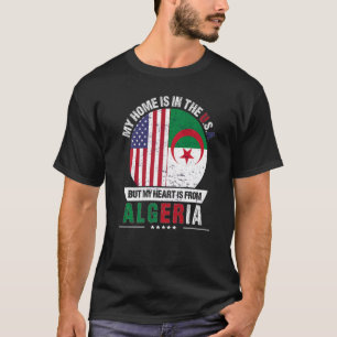 Das algerische amerikanische Patriot Herz kommt au T-Shirt