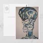 Das alien bin ich postkarte (Vorne/Hinten)