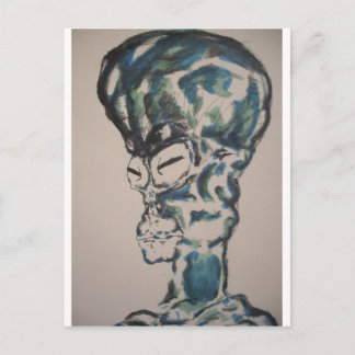 Das alien bin ich postkarte