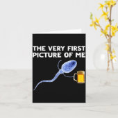 Das allererste Cture von mir lustiger Sperm hält B Karte (Gelbe Blume)