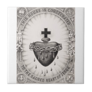 Das Allerheiligste Herz Jesu Symbol der göttlichen Fliese