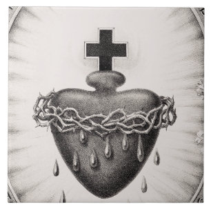 Das Allerheiligste Herz Jesu Symbol der göttlichen Fliese