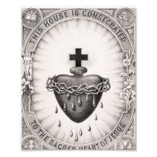 Das Allerheiligste Herz Jesu Symbol der göttlichen Fotodruck