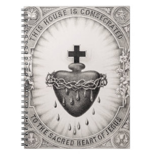 Das Allerheiligste Herz Jesu Symbol der göttlichen Notizblock