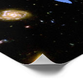 Das Allersehende in Blau Poster (Ecke)