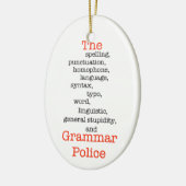 Das alles Polizei Keramikornament (Links)