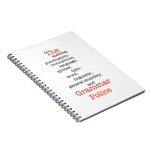 Das alles Polizei Notizblock (Rechte Seite)