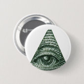 Das alles sehende Auge Button (Vorne & Hinten)