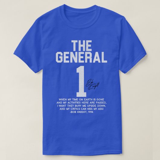 Das allgemeine Bobby-Knight-Zitat T-Shirt (Design vorne)