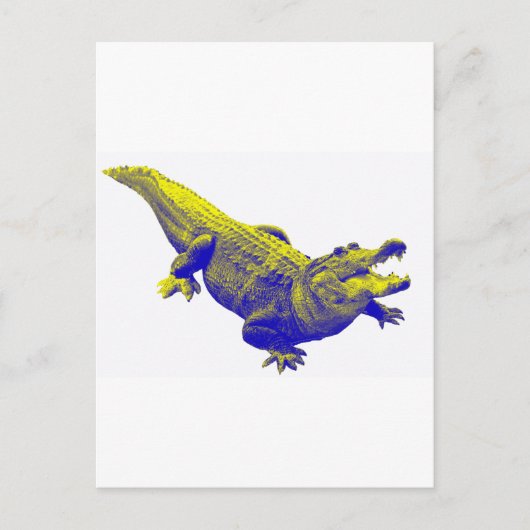 DAS ALLIGATOR-LICHT POSTKARTE (Vorderseite)