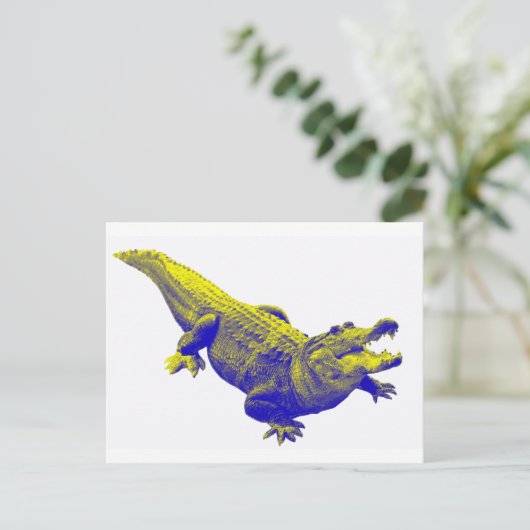 DAS ALLIGATOR-LICHT POSTKARTE (Stehend Vorderseite)