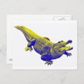 DAS ALLIGATOR-LICHT POSTKARTE (Vorne/Hinten)