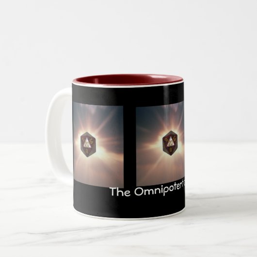 Das allmächtige d20 - Tasse (Vorderseite Links)