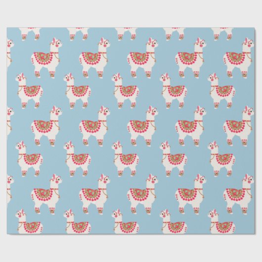 Das Alpaka Geschenkpapier (Flach)