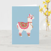 Das Alpaka Karte (Gelbe Blume)