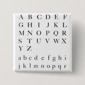 Das Alphabet Button (Vorderseite)