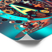 Das Alphabet der Welt Poster (Ecke)