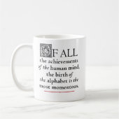 Das Alphabet - Goudys Zentaur Kaffeetasse (Links)