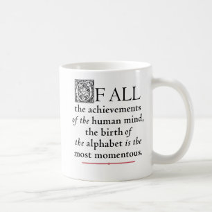 Das Alphabet - Goudys Zentaur Kaffeetasse