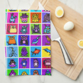 "das Alphabet" Küchentuch - Quadrate (Viertel Falte)