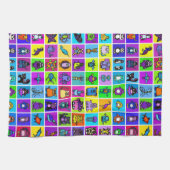 "das Alphabet" Küchentuch - Quadrate (Horizontal)