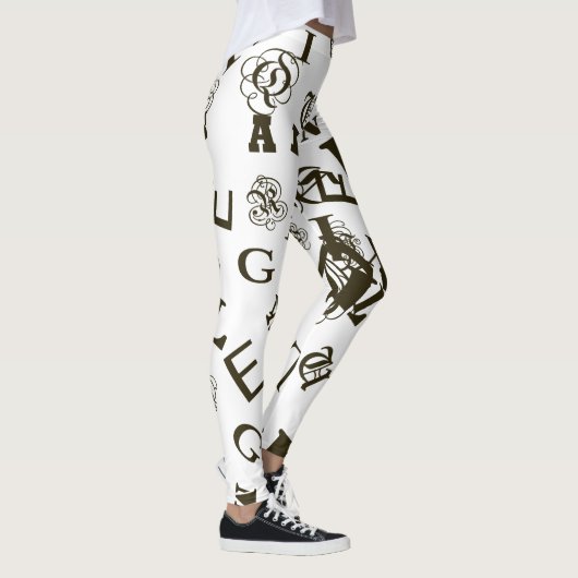 Das Alphabet Leggings (Rechts)