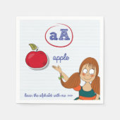 Das Alphabet Paper Napkins lernen Serviette (Vorderseite)