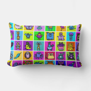 "das Alphabet" & Pinguine Kissen - Lumbar