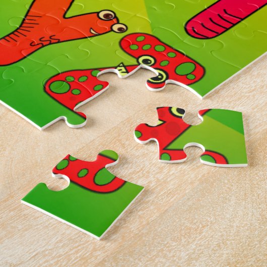 Das Alphabet-Puzzle der bunte Kinder Puzzle (Seite)