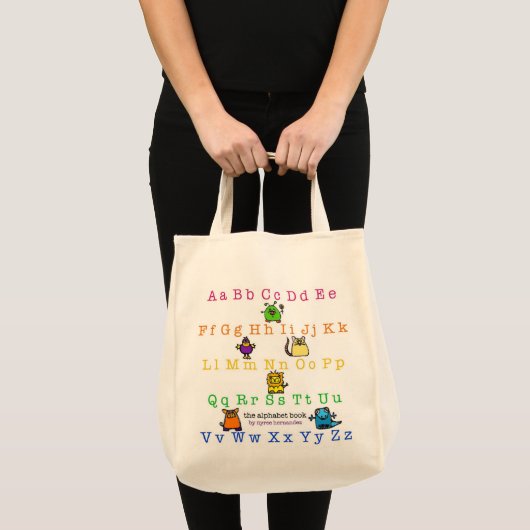 das Alphabetbuch - Abdeckung - Einkaufstüte Tragetasche (Vorderseite (Produkt))