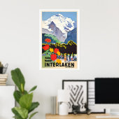 Das alpine Wunderland Interlaken Schweiz Poster (Heimbüro)