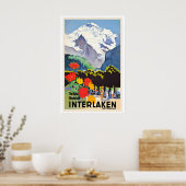 Das alpine Wunderland Interlaken Schweiz Poster (Küche)