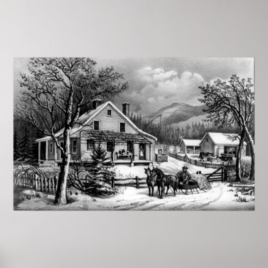 Das alte Bauernhaus - 1872 Poster (Vorne)