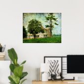 Das alte Bauernhaus Poster (Heimbüro)