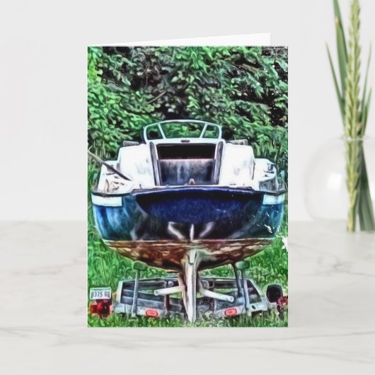 Das alte Boot Karte (Vorderseite)