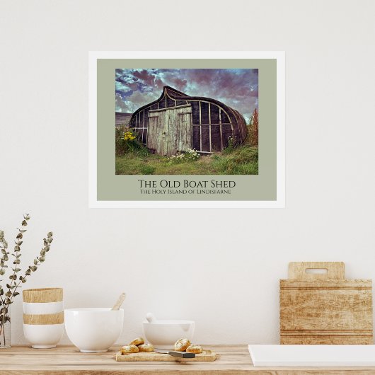Das alte Bootshaus, das Poster von Lindisfarne (Küche)