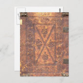 Das alte Buch Postkarte (Vorne/Hinten)