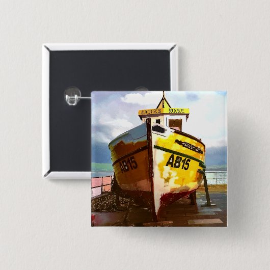 DAS ALTE FISCHEREIBOOT BUTTON (Vorne & Hinten)