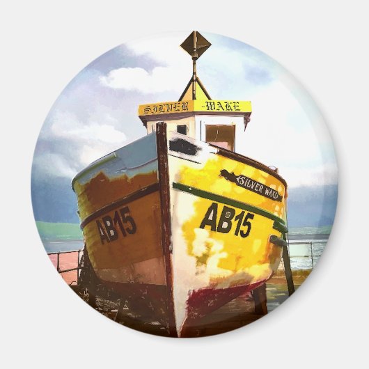 DAS ALTE FISCHEREIBOOT MAGNET (Vorne)